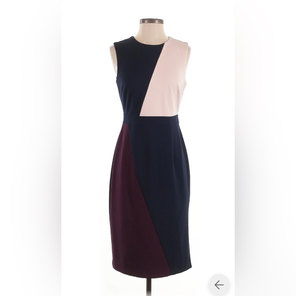 Vince Camuto Color Block Cocktail Dress
